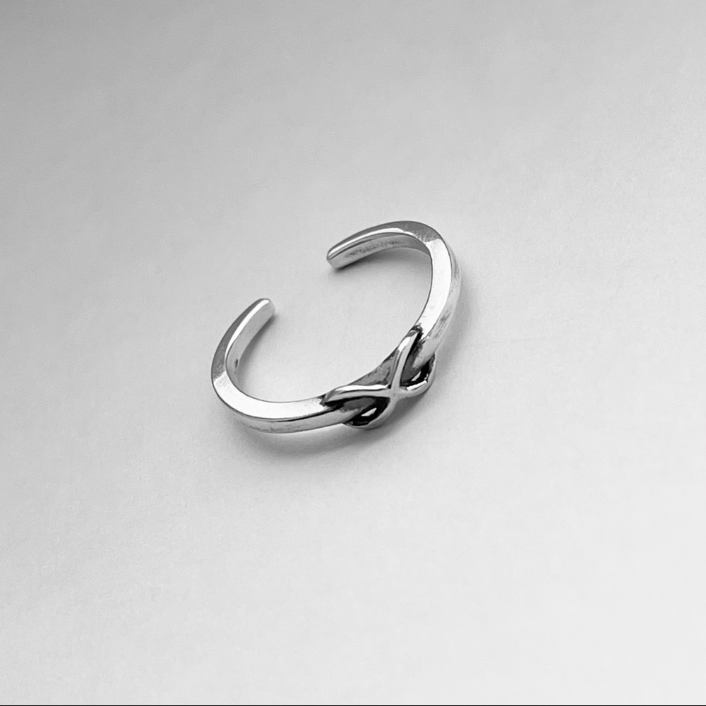Sterling Silver Infinity Toe Ring - image 3